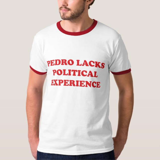 T-shirt Não vote em Pedro (Frente)