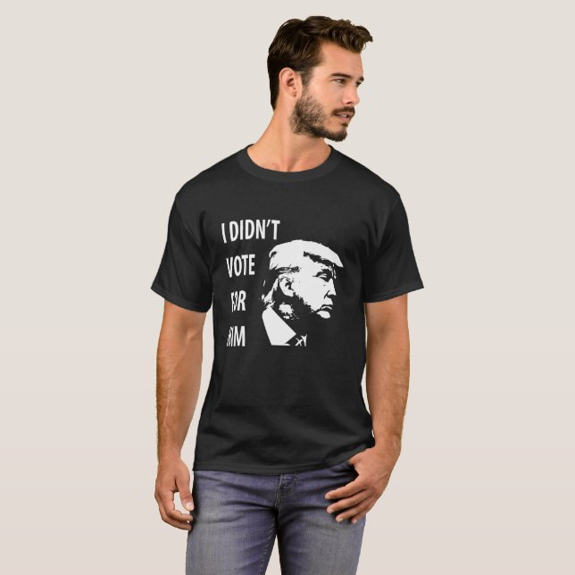 T-shirt Não votou em Trump (Frente Completa)