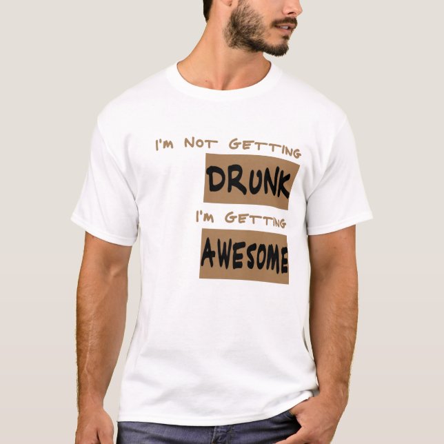 T-shirt Não Vou Ficar Bêbado (Frente)