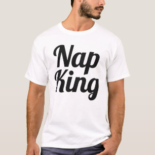 T-shirt Nap King Boy Black and White Slogan Baby Bodydress
