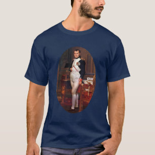 T-shirt Napoleon que levanta em seu estudo