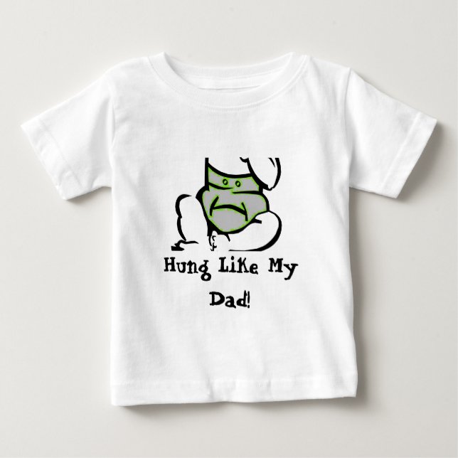 T-shirt Nappy, Pendurado Como O Meu Pai! (Frente)