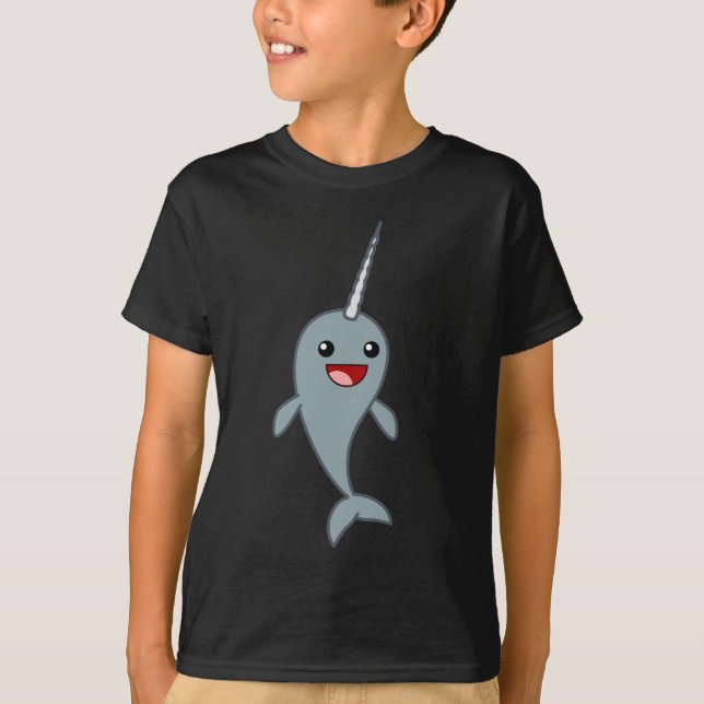 T-shirt Narwhal feliz (Frente)