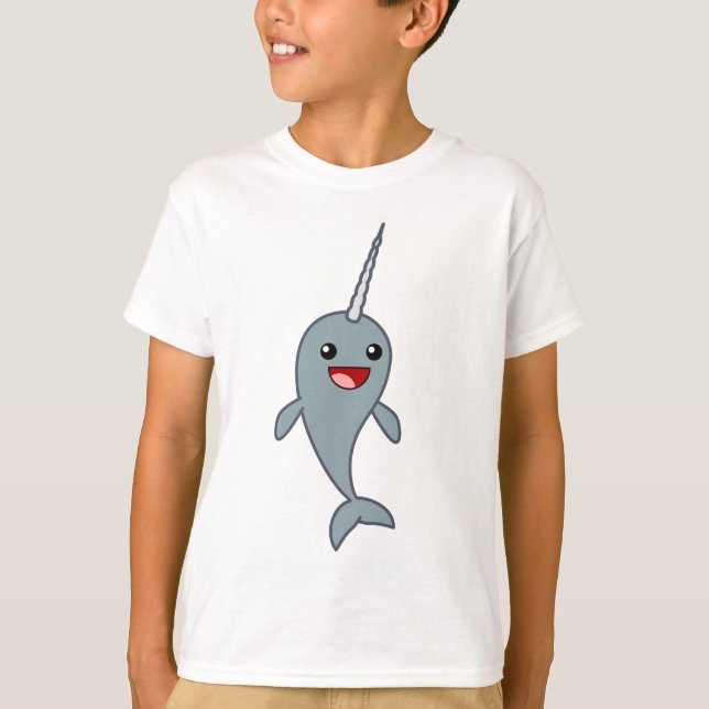 T-shirt Narwhal feliz (Frente)