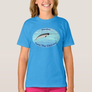 T-shirt Narwhal - Salvar o Unicórnio