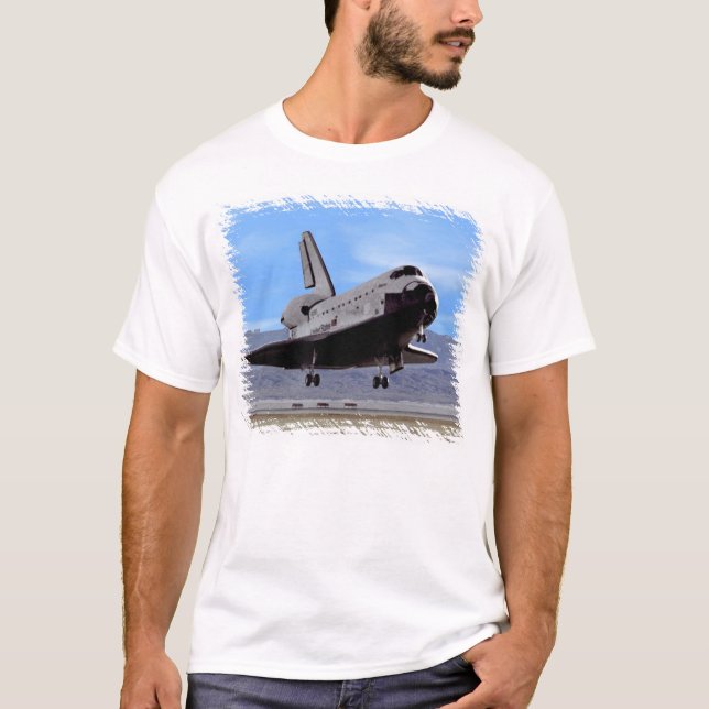 T-shirt NASA Space Shuttle Atlantis Landing Edwards AFB (Frente)