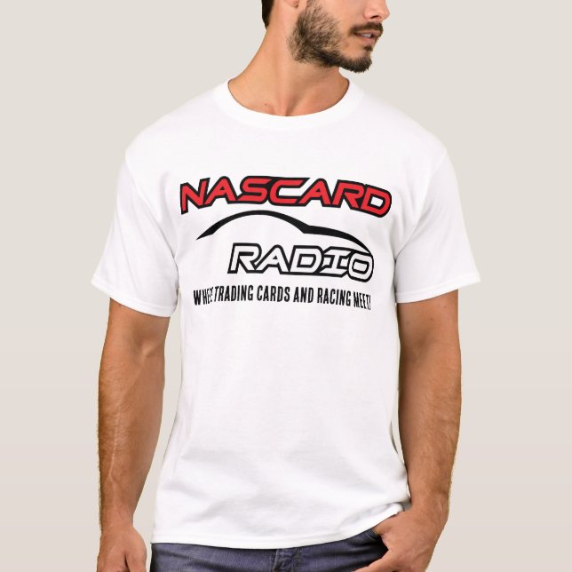 T-Shirt NASCARD RADIO Fast Lane - Branco (Frente)