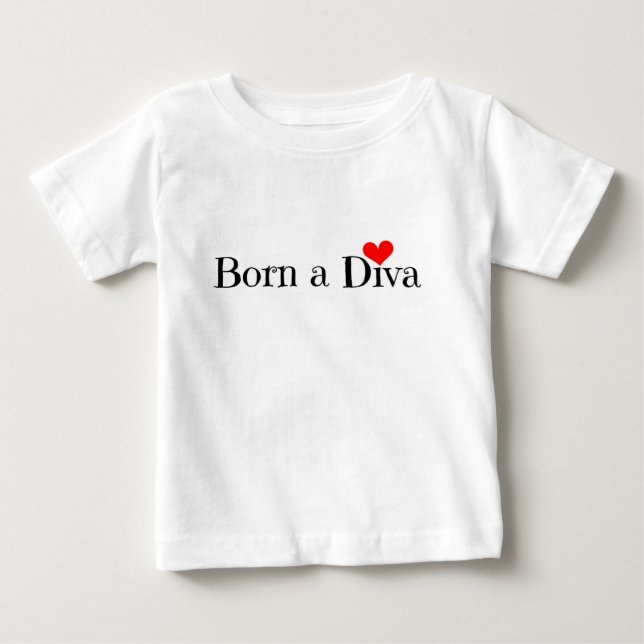 T-shirt Nascer a Diva Bodyfato (Frente)