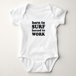 T-shirt nascer a surfar forçado para trabalhar