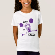 Nascer ao elogio - cheerleader roxo da menina