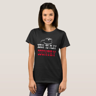 T-shirt Nascer de jogar country
