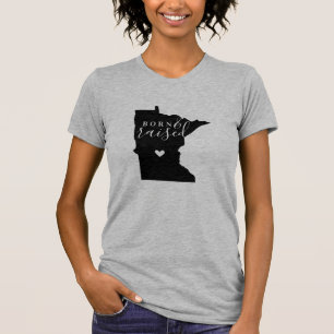 T-shirt Nascer de Minnesota e Tee Raised State
