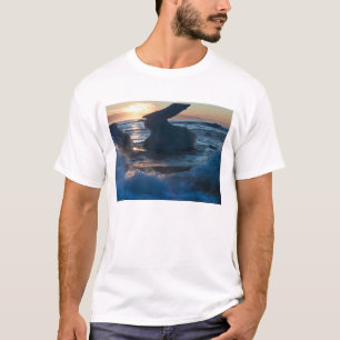 T-shirt Nascer do sol e formações de iceberg