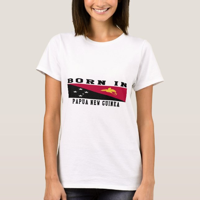 T-shirt Nascer em Papuá-Nova Guiné (Frente)
