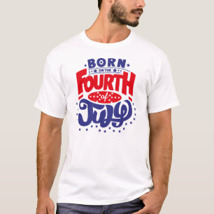 T-shirt Nascer no 4o julho
