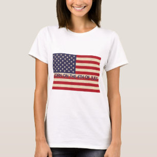 T-shirt Nascer no 4o julho