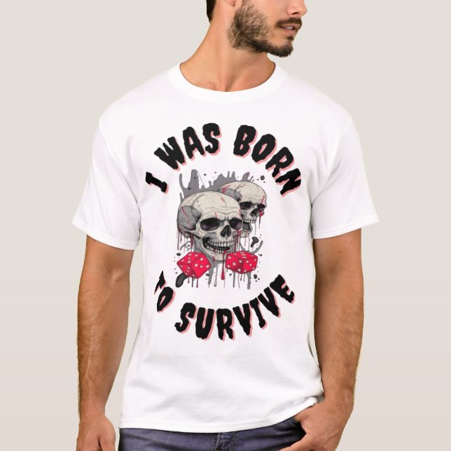 T-SHIRT NASCER PARA SOBREVIVER A NOVA PROJETÓRIA (Frente)