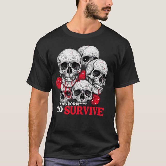 T-SHIRT NASCER PARA SOBREVIVER A NOVA PROJETÓRIA (Frente)