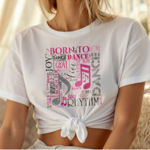 T-shirt Nascer to Dance Pink/Black ID277