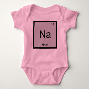 T-shirt Nash Name Química Elemento de Química Mesa periódi