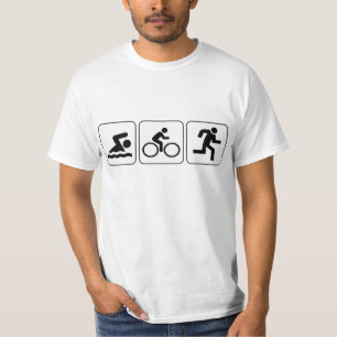 T-shirt Natação, bicicleta, funcionamento - Triathlon