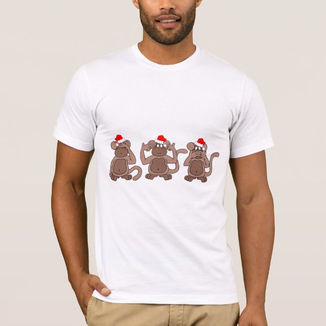 T-shirt Natal do macaco (Frente)