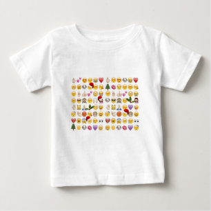 T-shirt natal emojis
