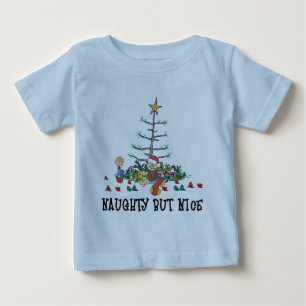 T-shirt Natal engraçado do bebê