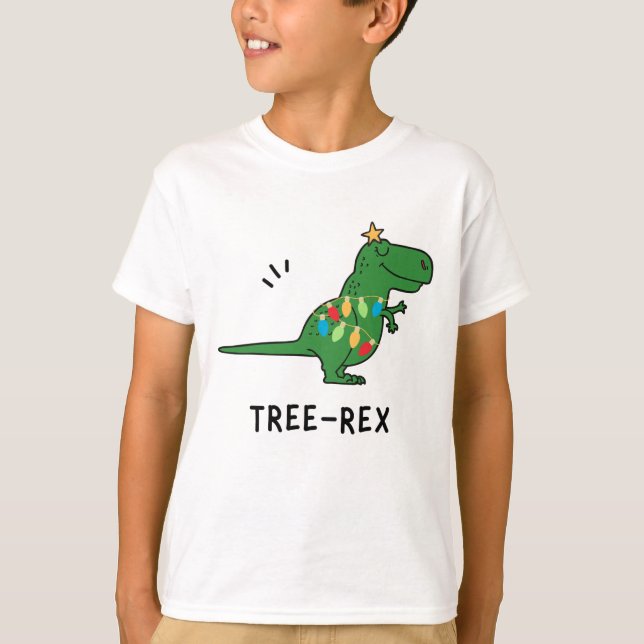 T-Shirt Natal Engraçado, Rex (Frente)