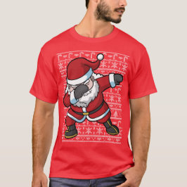T-shirt Natal feio que toca a solha de Papai Noel