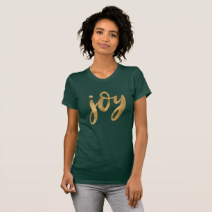 T-shirt Natal feito sob encomenda verde Dourado do roteiro