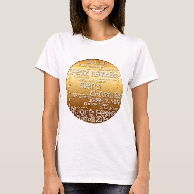 T-shirt Natal internacional Navidad Noel W Tee (Frente)