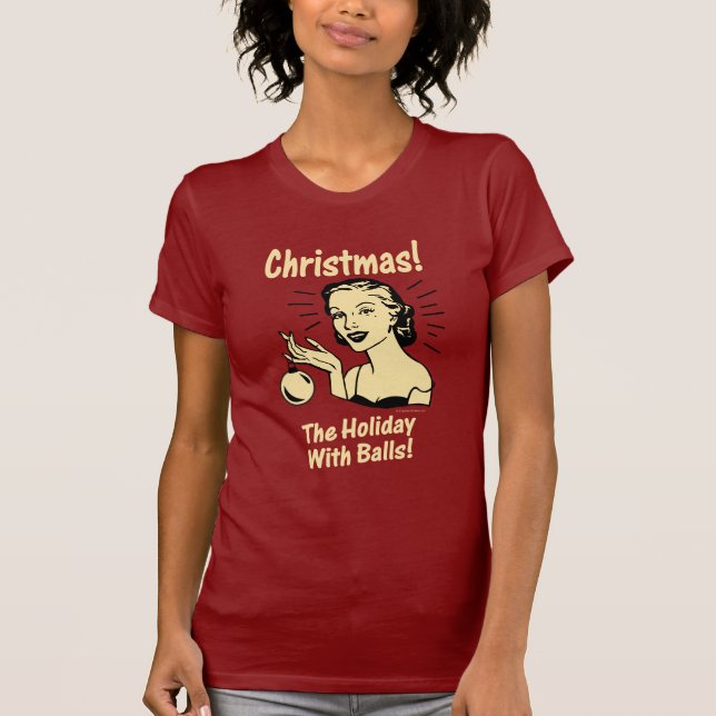 T-shirt Natal: O Feriado com Bolas (Frente)