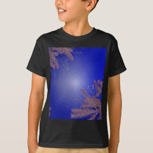 T-shirt Natal Poinsettia Azul IV