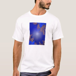 T-shirt Natal Poinsettia Blue III