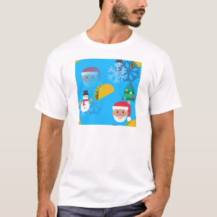 T-shirt natal taco emoji