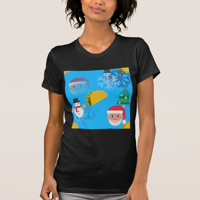 T-shirt natal taco emoji (Frente)