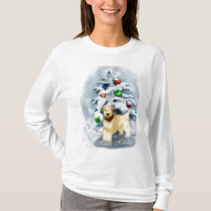 T-shirt Natal Wheaten brandamente revestido de Terrier