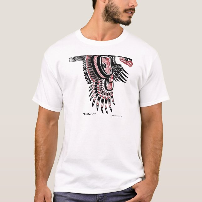 T-shirt Nativo noroeste Eagle da costa (Frente)