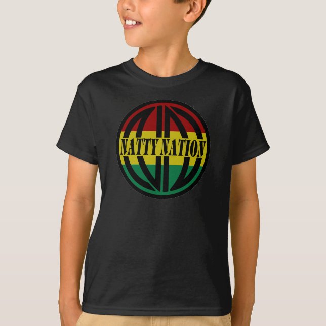 T-shirt NATTY da juventude do logotipo (Frente)