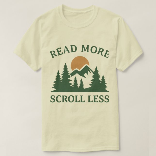 T-Shirt natural clássico (Frente do Design)