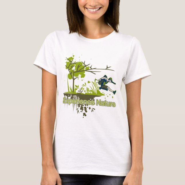 T-shirt Natureza da experiência (Frente)