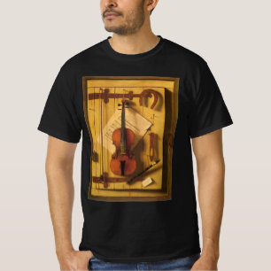 T-shirt Natureza-morta com violino e partitura de William 