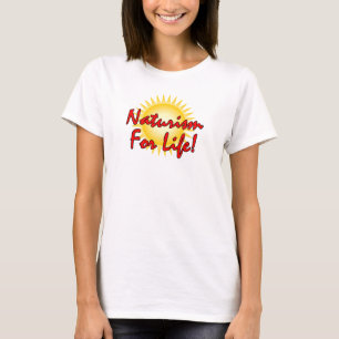 T-shirt Naturista - Naturismo Para A Vida