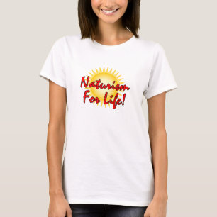 T-shirt Naturista - Naturismo Para A Vida