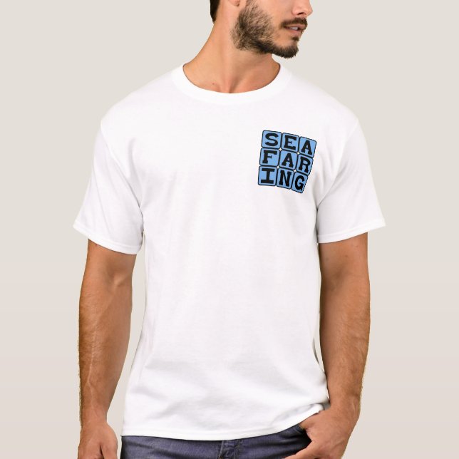 T-shirt Navegação, Estilo de Vida Aquático (Frente)