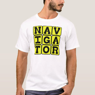 T-shirt Navegador, Mapear Mestre