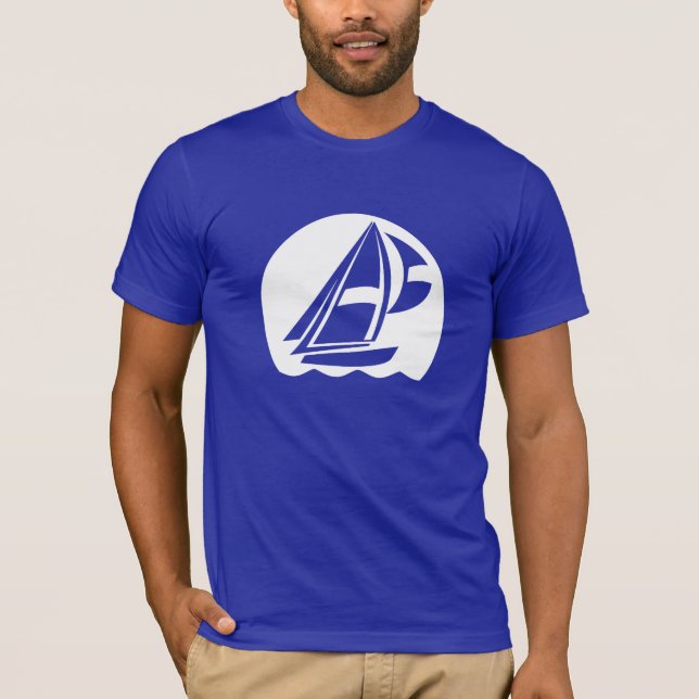 T-shirt Navigação azul (Frente)