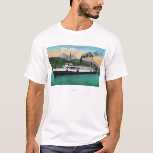 T-shirt Navio a vapor "cidade de P.C. Co de Seattle "