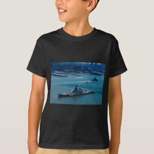 T-shirt Navio de guerra moderna, "USS Wisconsin", New